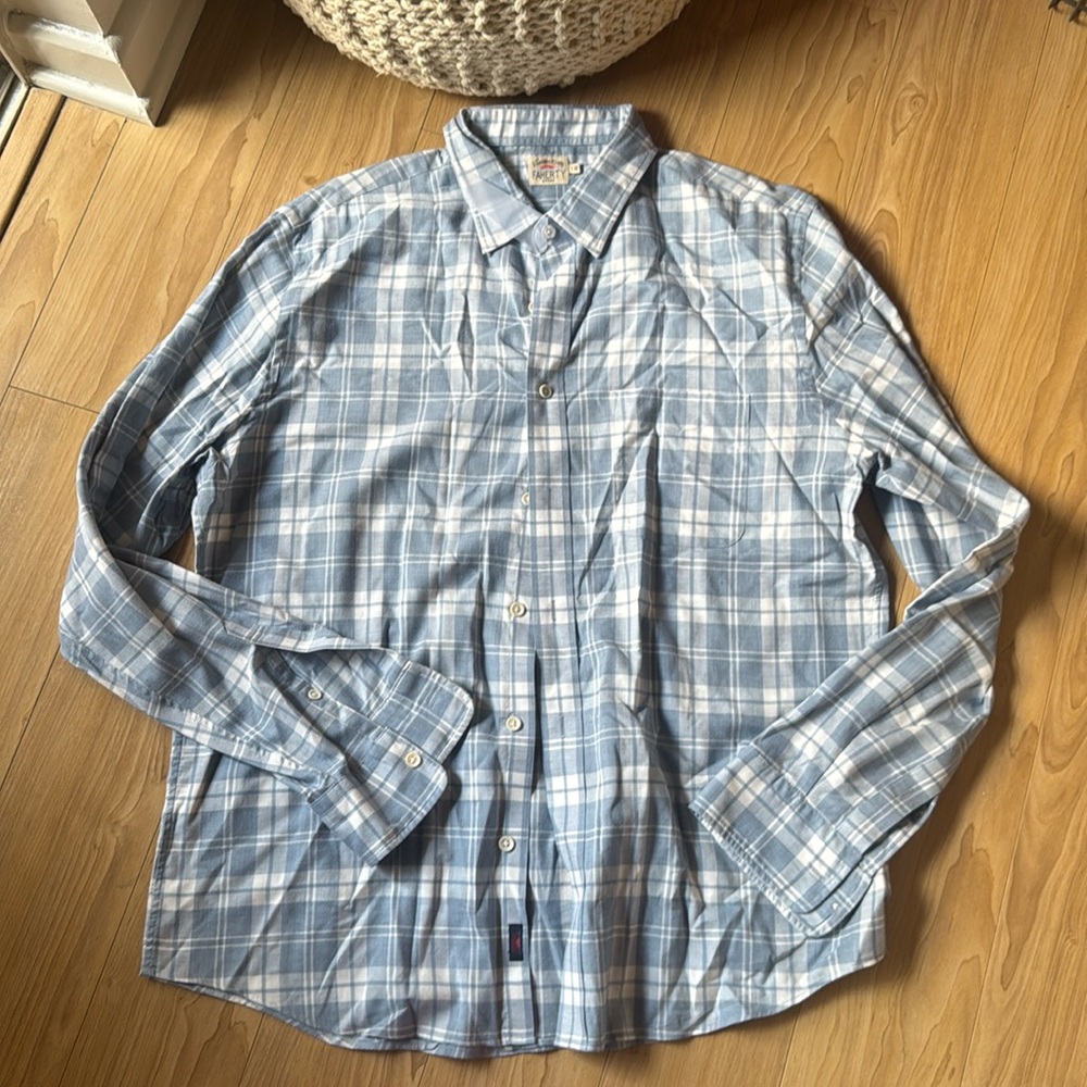 FAHERTY PLAID BUTTON UP